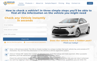 Vehicles Report screenshot 1
