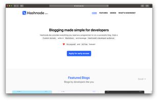 Hashnode screenshot 1