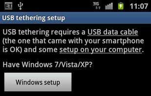 EasyTether screenshot 2