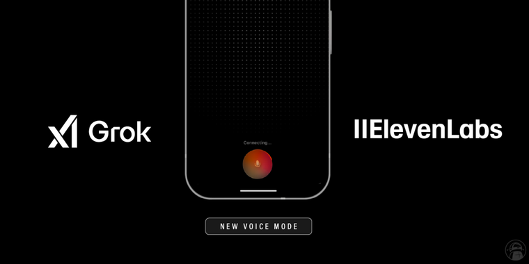 xAI to launch new voice mode in Grok with dual voice models, powered by ElevenLabs image