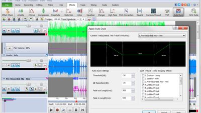 Mixpad Music Mixer and Studio Recorder Apply Auto Duck