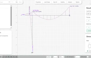 Main window, stresses