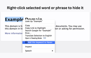 Haven: One-Click Filter for Triggers screenshot 1