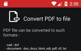 PDF Conversion Tool for Android screenshot 1