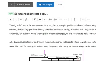 Edit task description