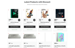 Discount deals on products section