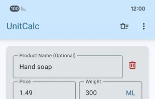 UnitCalc screenshot 2