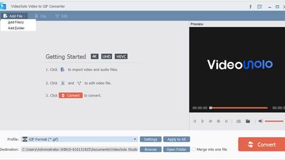 VideoSolo Free Video to GIF Converter screenshot 1