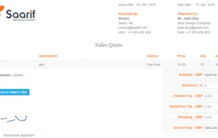 Saarif CRM screenshot 3