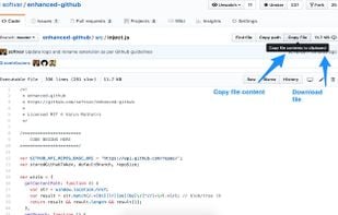 Enhanced GitHub screenshot 1
