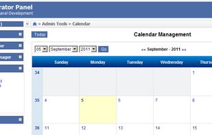 PHP AdminPanel screenshot 1
