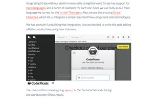 Embed your consoles in your blog or site.