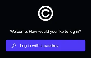 Login screen example