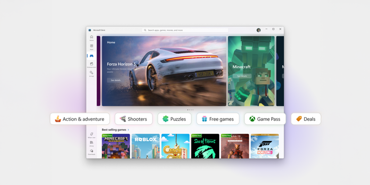 The Microsoft Store now offers an enhanced library, faster downloads & improved insights image