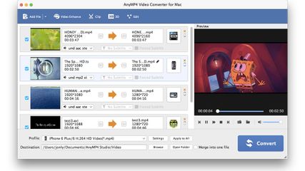 AnyMP4 Video Converter for Mac screenshot 1