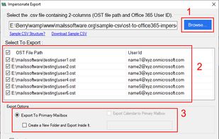Mailssoftware OST to Office 365 screenshot 3