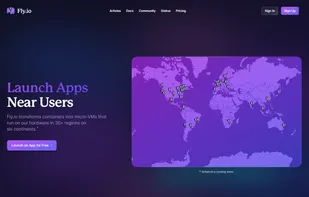 fly.io landing page