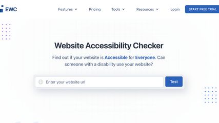 Website Accessibility Checker with Free Trial home page