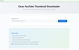 CleanYTThumb screenshot 1