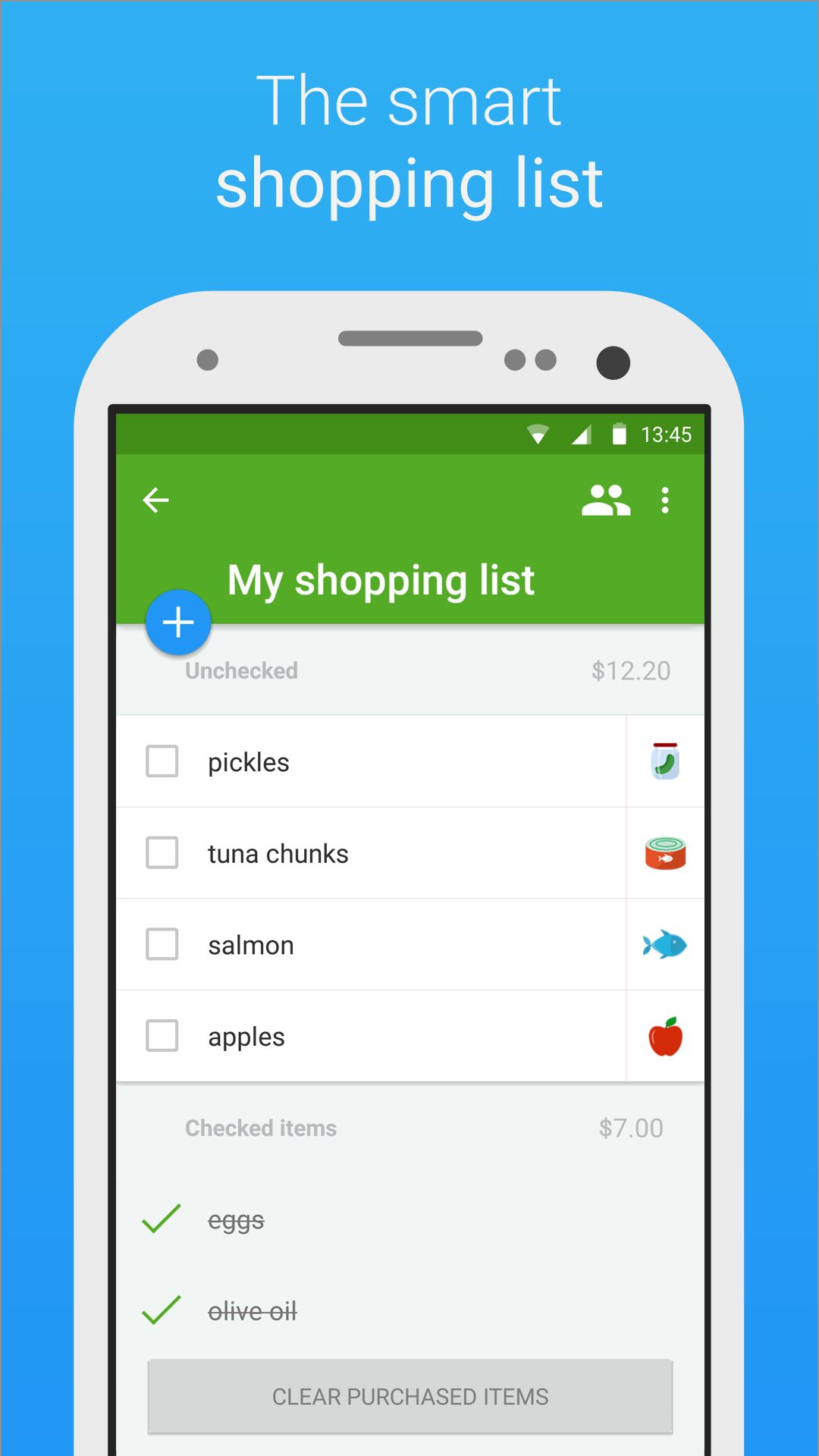 Shopping list app compatible with store google home