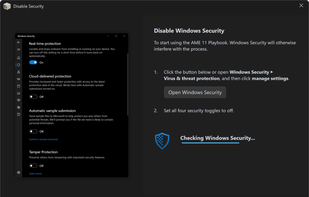 AME Wizard screenshot 2
