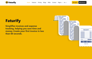 Faturify Homepage