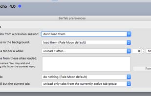 the add-on settings, 
as of 2019-01,
on pale moon beta version for mac.