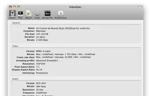 VideoSpec screenshot 1