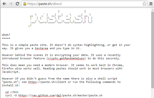 paste.sh screenshot 1