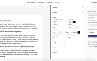 Send personalized campaigns to customer segments