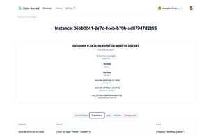 Capture every transition and log for omniscient analytics and simple debugging