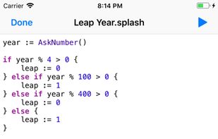 Splash - Programming Language screenshot 2