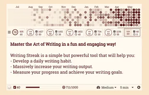 Writing Streak screenshot 1