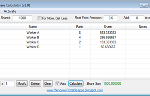 Multi Share Calculator screenshot 1