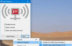 Net Disabler screenshot 1