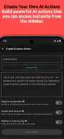 Create your own ai custom actions and it will be available in the sidebar.