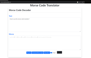 Morse Code Translator screenshot 1