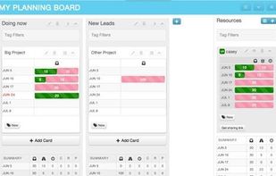 Pushpin Planner provides a simple and concise way for project managers to schedule time and allocate resources. 