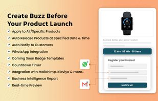 Shopify Coming Soon Product
