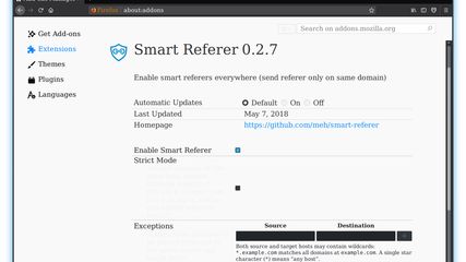 Smart Referer screenshot 1
