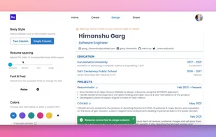 Resuminator screenshot 1