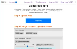 Compress MP4 Page