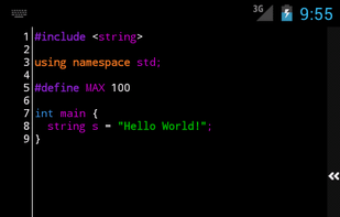 DroidEdit screenshot 1