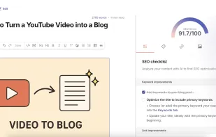 AI Content Editor with SEO Score Meter