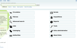 Koha screenshot 1