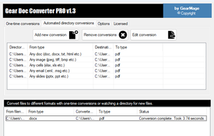 Gear Doc Converter screenshot 1