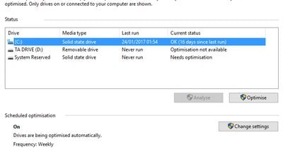 Windows Disk Defragmenter screenshot 1