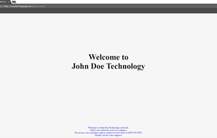 What users see - Network Access Authentication