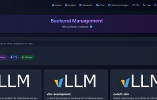 Backend Gallery (Install/Manage: backends, like: llama.cpp, kokoro, transformers, etc...)