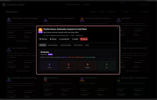 Extension Auditor screenshot 3